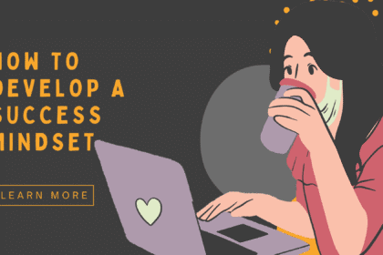 Success mindset development, positive thinking, mental growth, motivation, self-improvement.