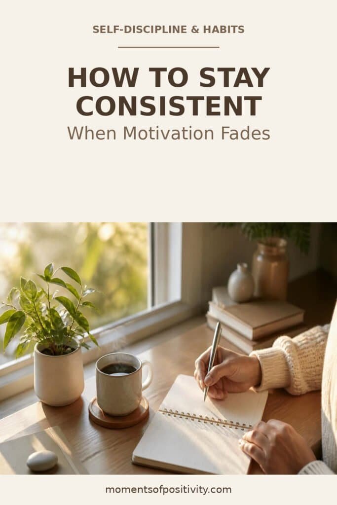 How to Stay Consistent When Motivation Fades momentsofpositivity