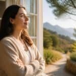 A confident person looking forward in soft light, representing self-belief and trusting your own judgment